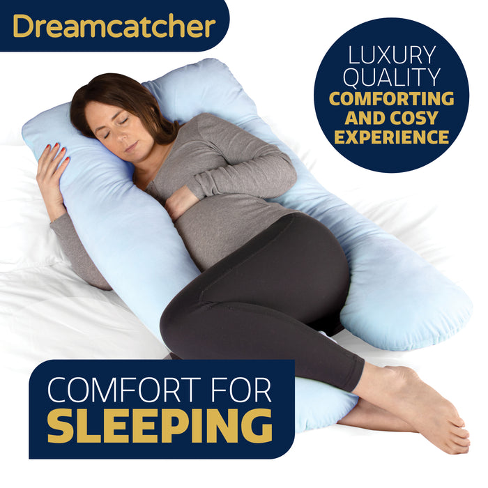 Dreamcatcher Pregnancy Pillow U Shaped Maternity Nursing Support Cushion Blue