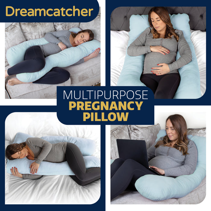 Dreamcatcher Pregnancy Pillow U Shaped Maternity Nursing Support Cushion Blue