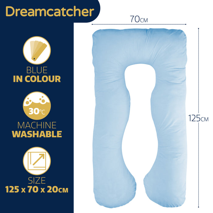 Dreamcatcher Pregnancy Pillow U Shaped Maternity Nursing Support Cushion Blue