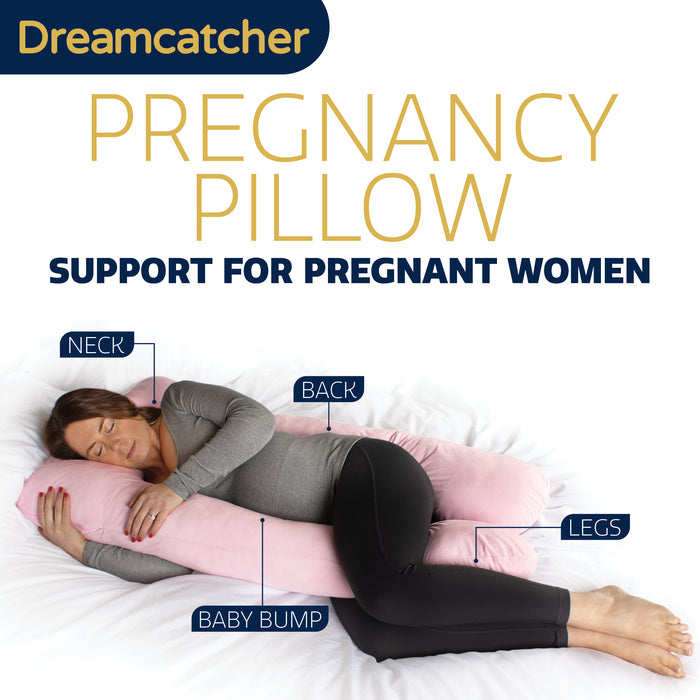 Dreamcatcher Pregnancy Pillow U Shaped Maternity Nursing Support Cushion Pink