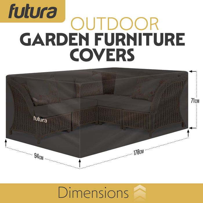 Futura Patio Cover Rectangular Weatherproof Outdoor Furniture Cover 170x94x71