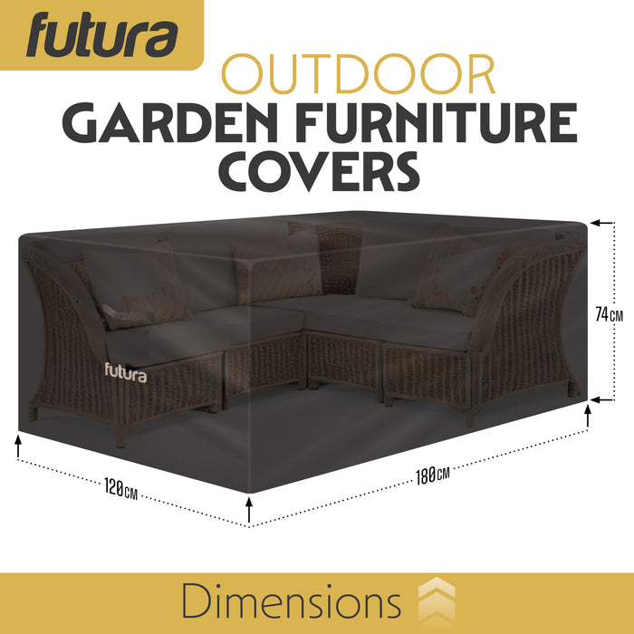 Futura Patio Cover Rectangular Weatherproof Outdoor Furniture Cover 180x120x74