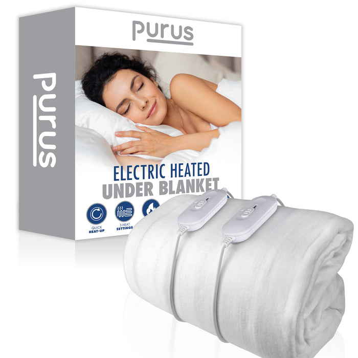 Purus King Electric Fitted Under blanket Mattress Cover Dual Control