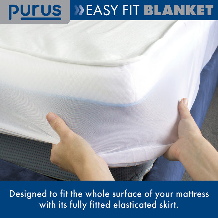 Purus King Electric Fitted Under blanket Mattress Cover Dual Control