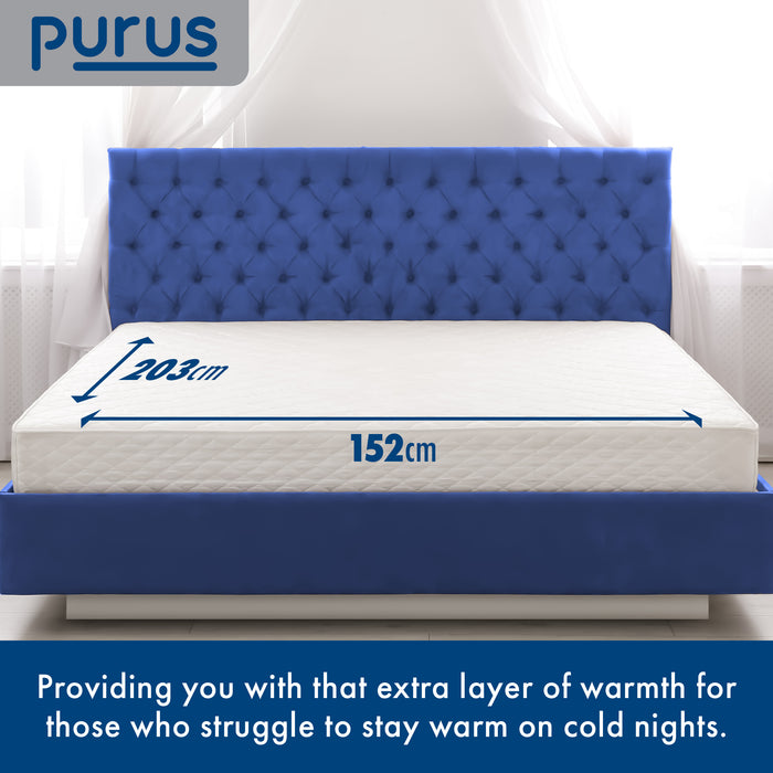 Purus King Electric Fitted Under blanket Mattress Cover Dual Control