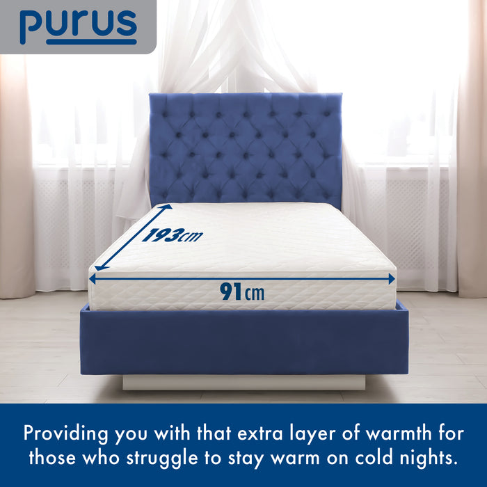 Purus Single Electric Fitted Under blanket Mattress Cover