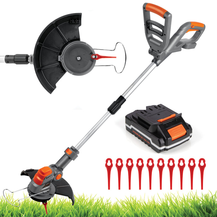 Terratek 20V Cordless Strimmer Extendable Pole Grass Trimmer