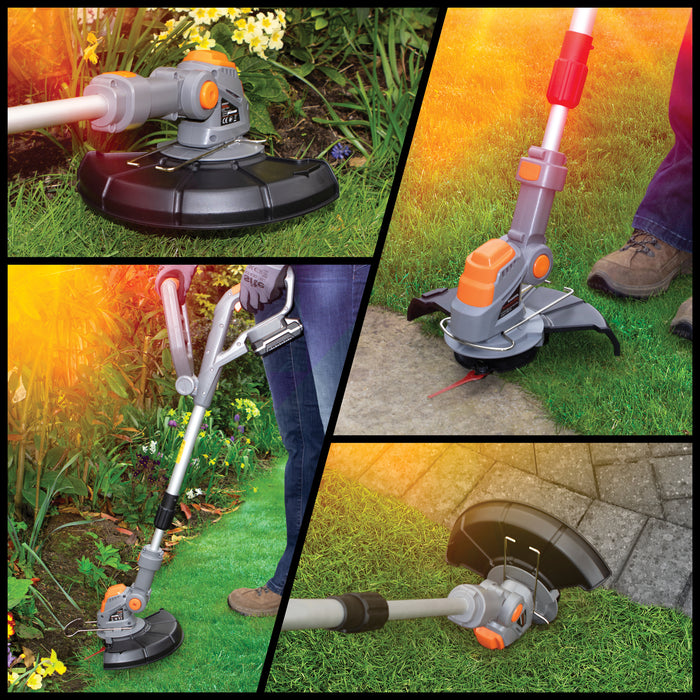 Terratek 20V Cordless Strimmer Extendable Pole Grass Trimmer